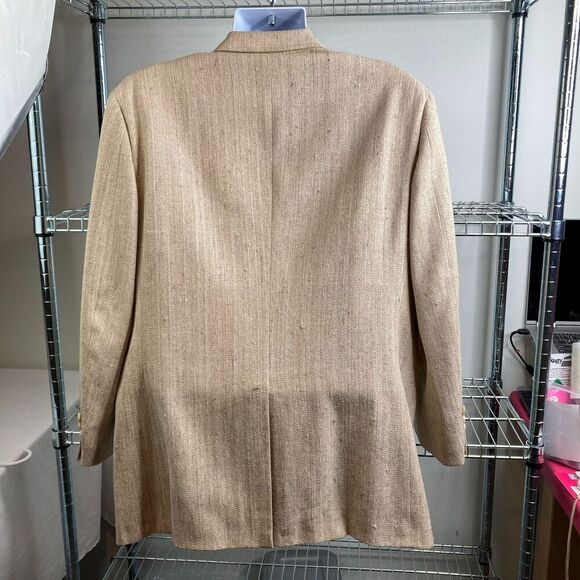 Vintage Bullocks Wilshire Cricketeer Men’s Ivory 70’s Vibes Classic Blazer Sz 44 - Picture 13 of 16